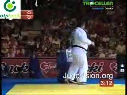 JUDO 2007 European Championships: Teddy Riner (FRA) - Lasha Gujejiani ლაშა გუჯეჯიანი (GEO)